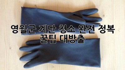 ✨ 영월군 계단 청소 완전 정복! 꿀팁 대방출 🏡